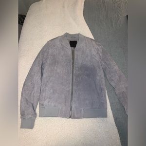 Men’s Suede Bomber Jacket